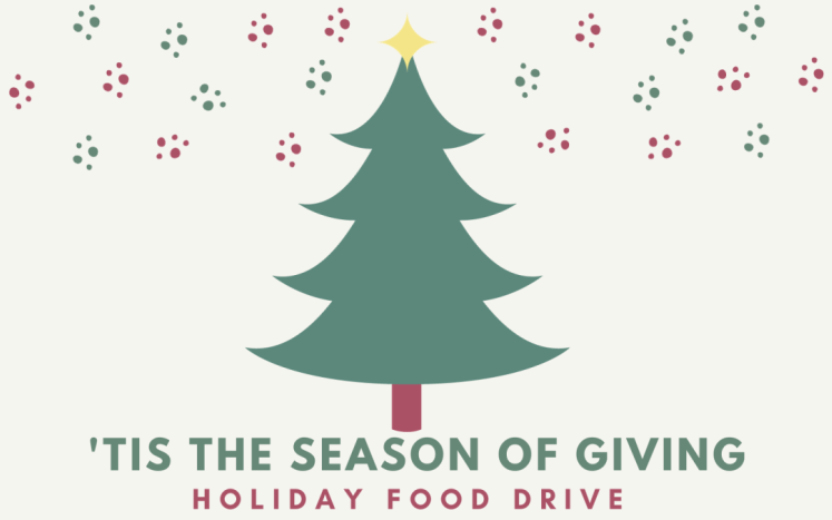 Season of Giving Food drive graphic